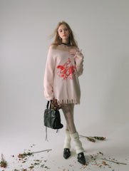 La Freedom Butterfly Sweater - Pink