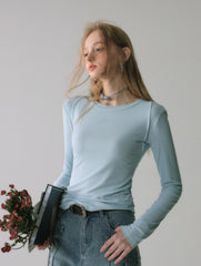 La Freedom Classic Knitted Blouse- Blue