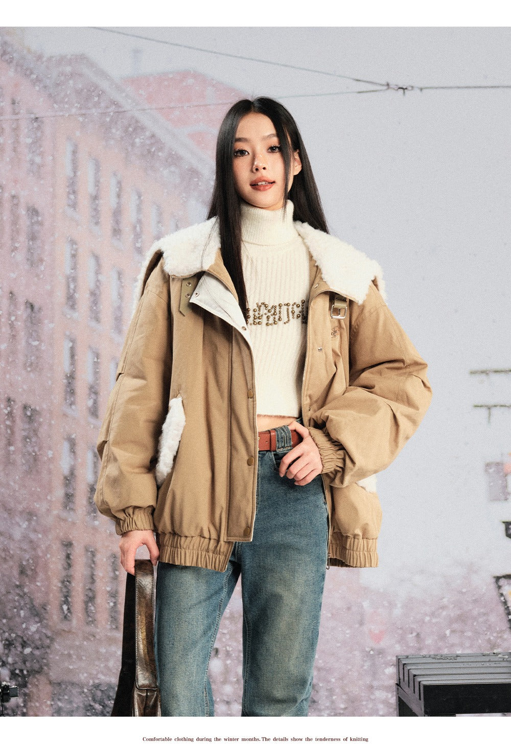 LIILOU Shearling Cotton-Padded Jacket