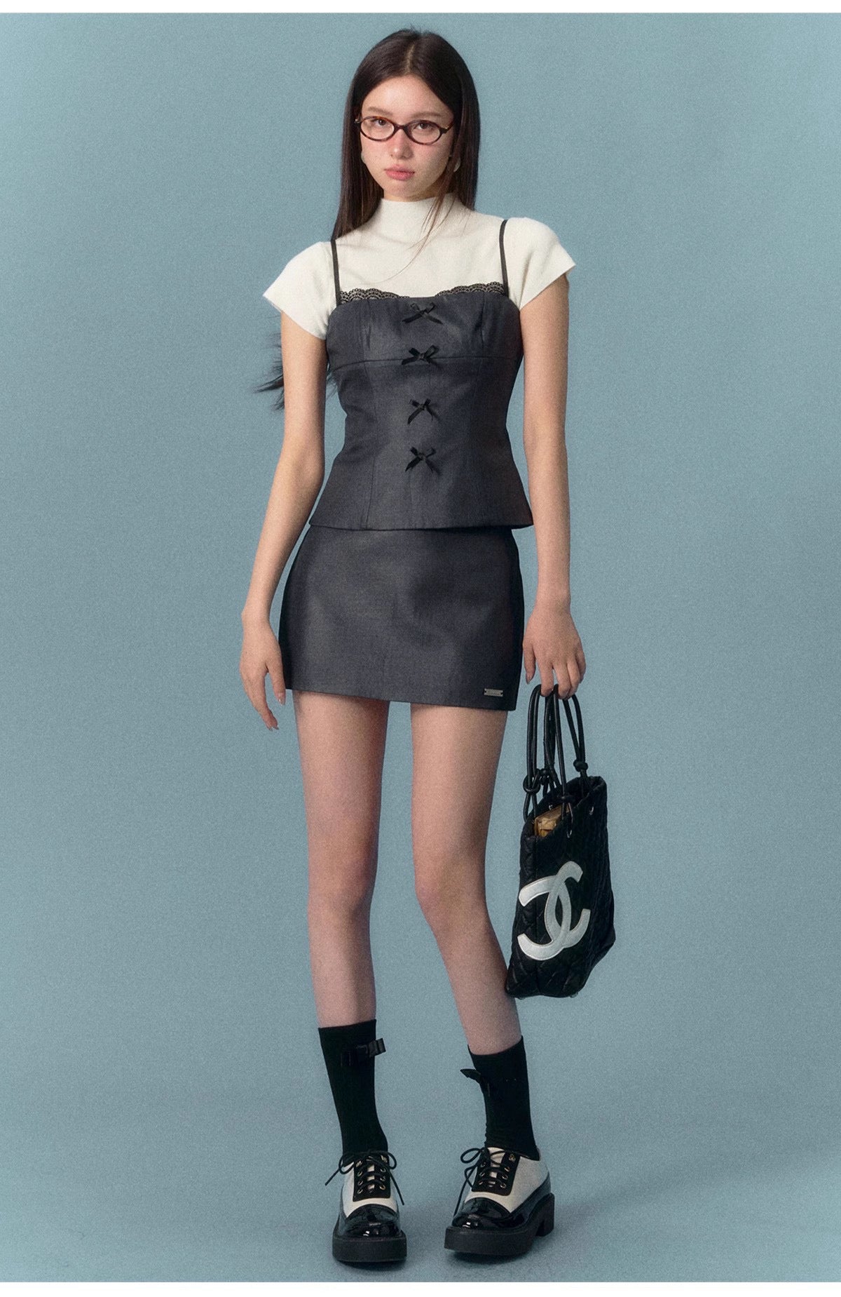 ASGONY Minimalist Short Skirt