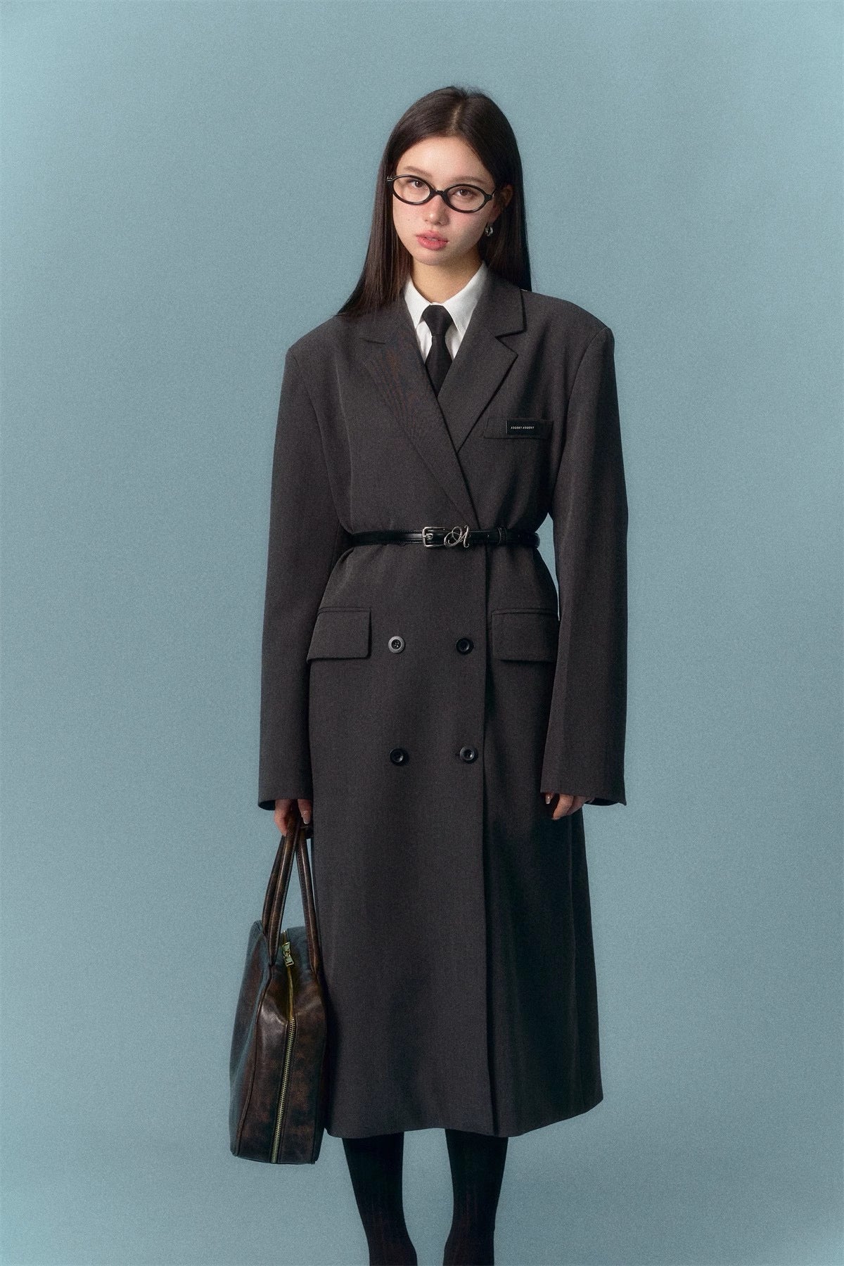 ASGONY Simplicity Long Blazer Coat