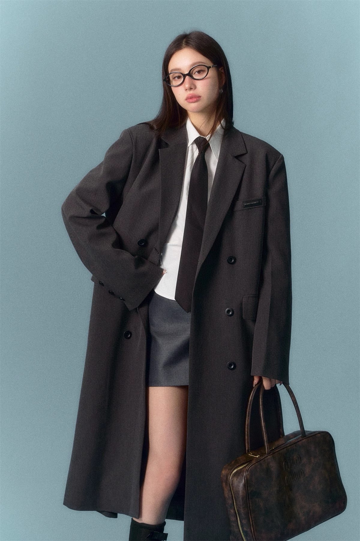 ASGONY Simplicity Long Blazer Coat