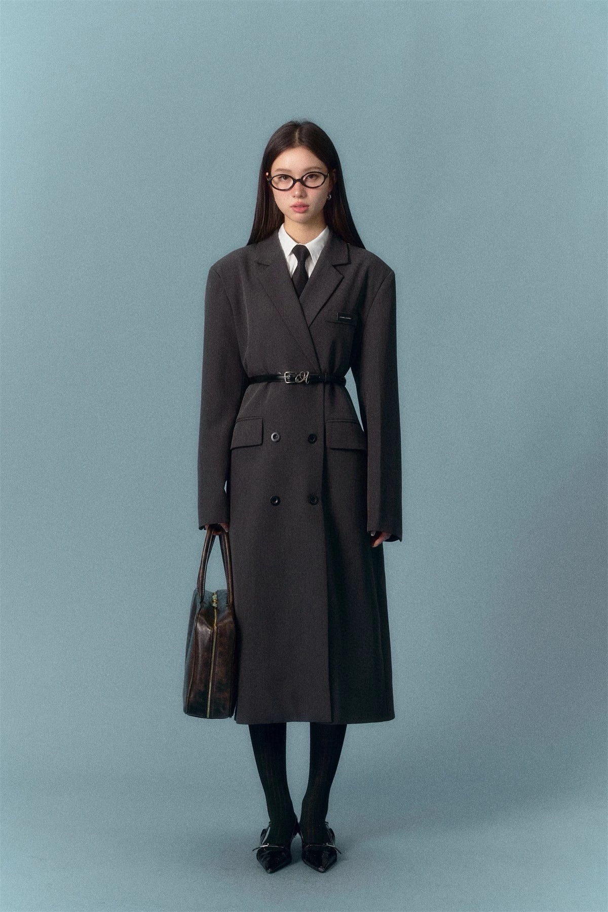 ASGONY Simplicity Long Blazer Coat