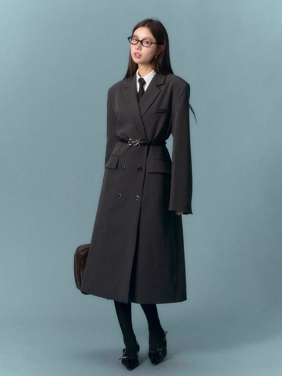 ASGONY Simplicity Long Blazer Coat