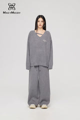 MacyMccoy Casual Knit Suit - Gray