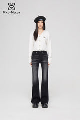 MacyMccoy Flare Jeans - Dark Denim