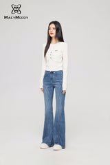 MacyMccoy Flare Jeans - Light Denim