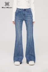 MacyMccoy Flare Jeans - Light Denim