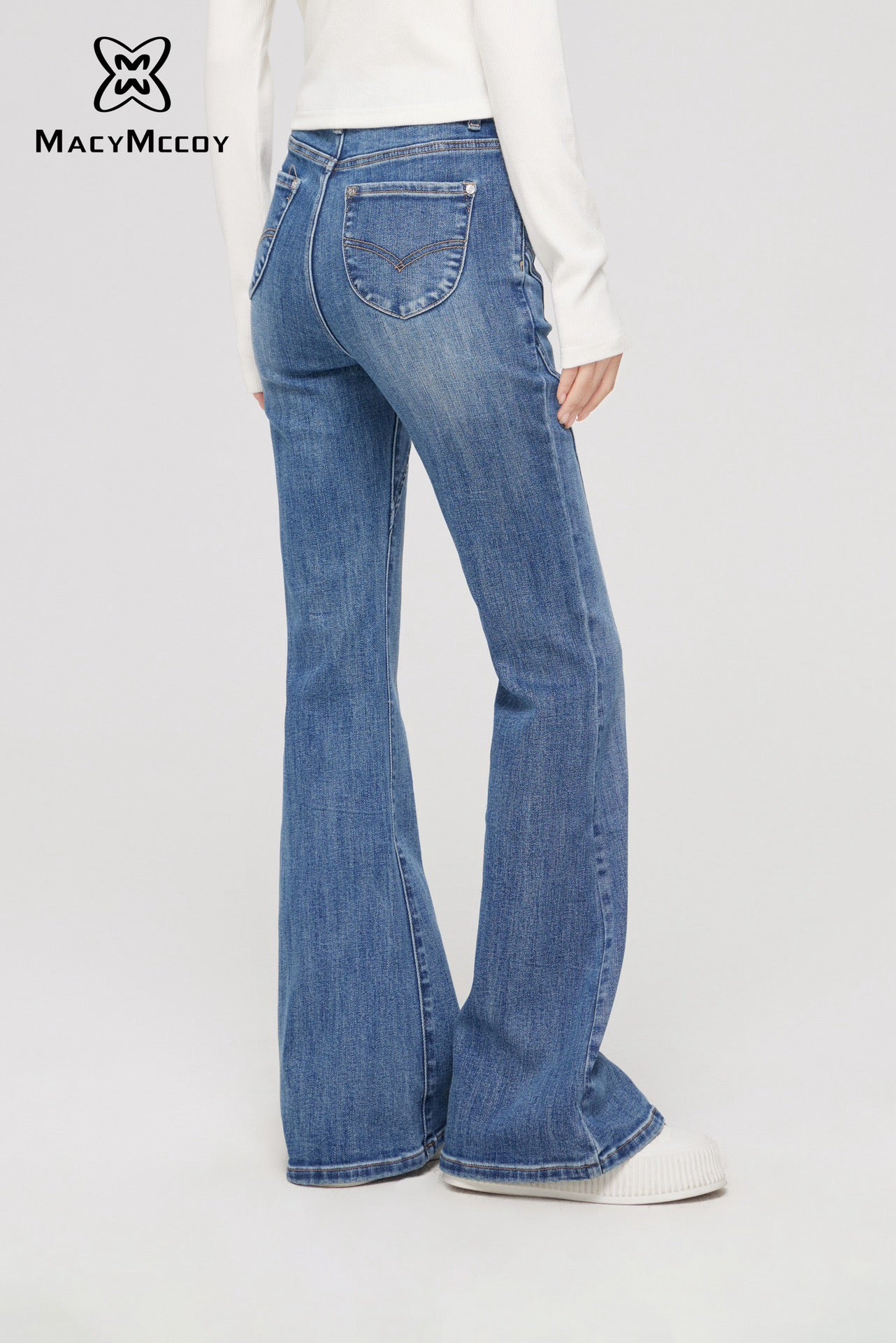 MacyMccoy Flare Jeans - Light Denim