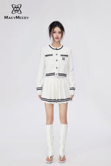 MacyMccoy Coco-style Knit Suit - White