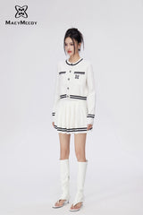 MacyMccoy Coco-style Knit Suit - White