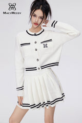 MacyMccoy Coco-style Knit Suit - White