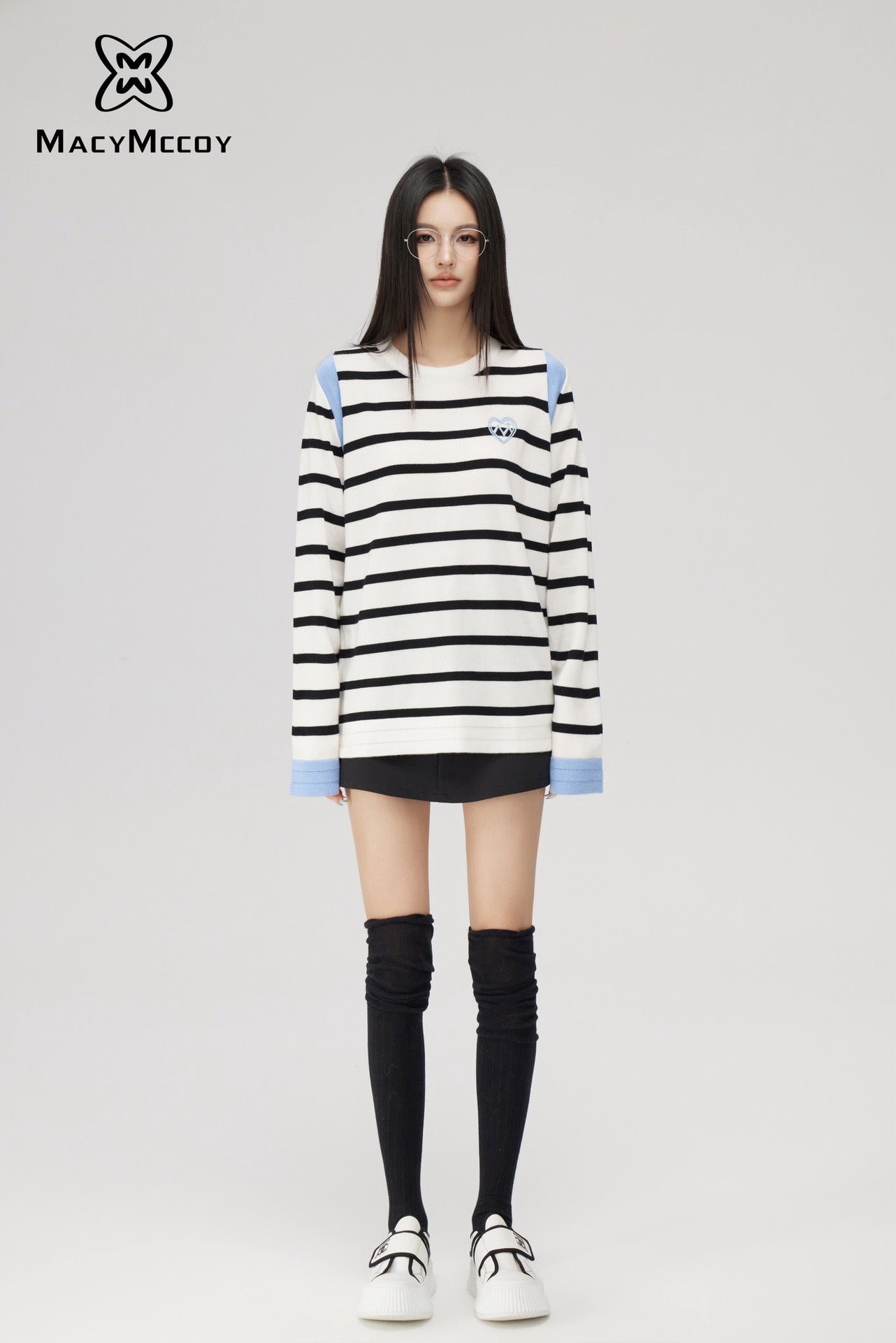 MacyMccoy Two-Tone Striped Sweater