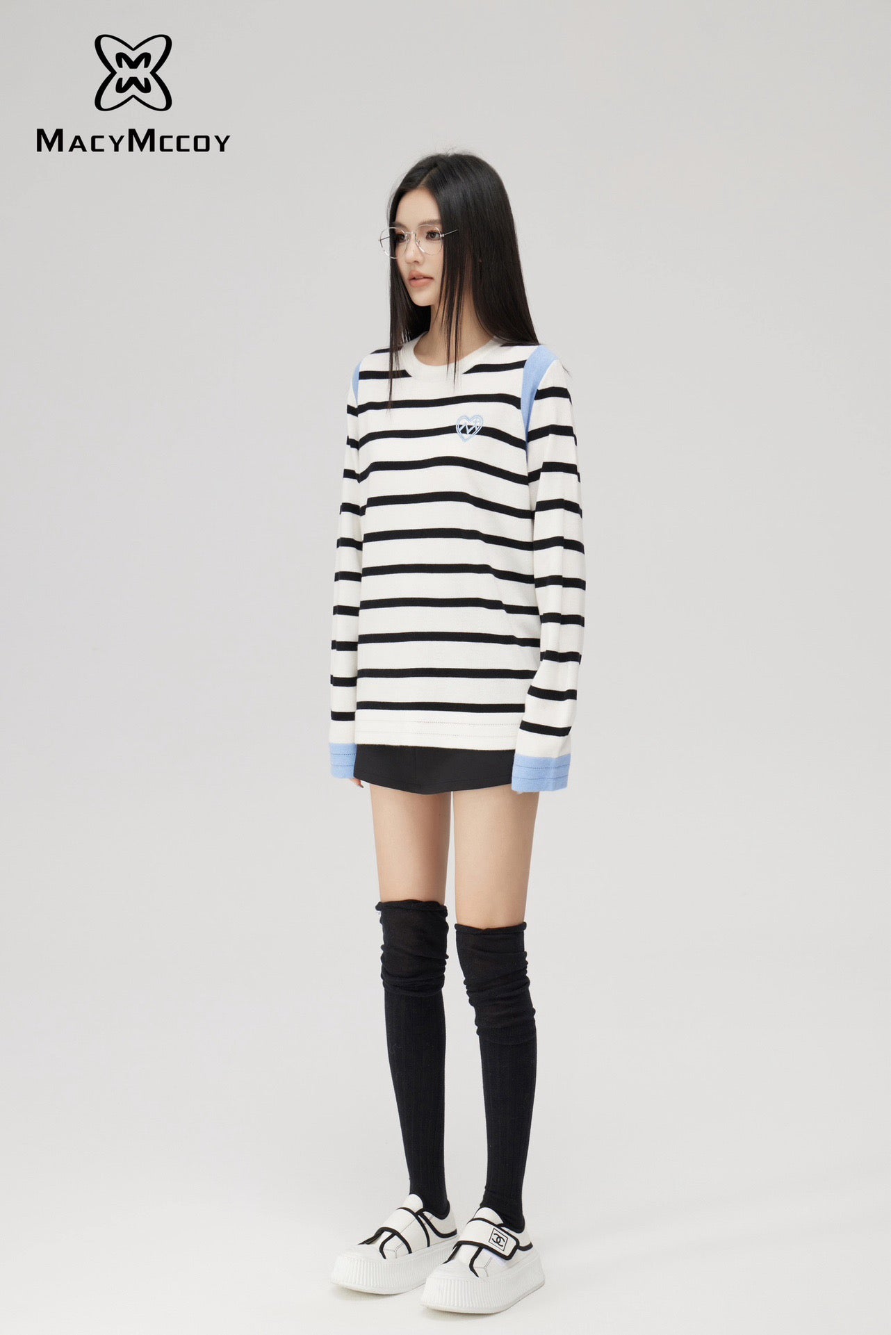 MacyMccoy Two-Tone Striped Sweater