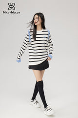 MacyMccoy Two-Tone Striped Sweater