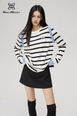 MacyMccoy Two-Tone Striped Sweater