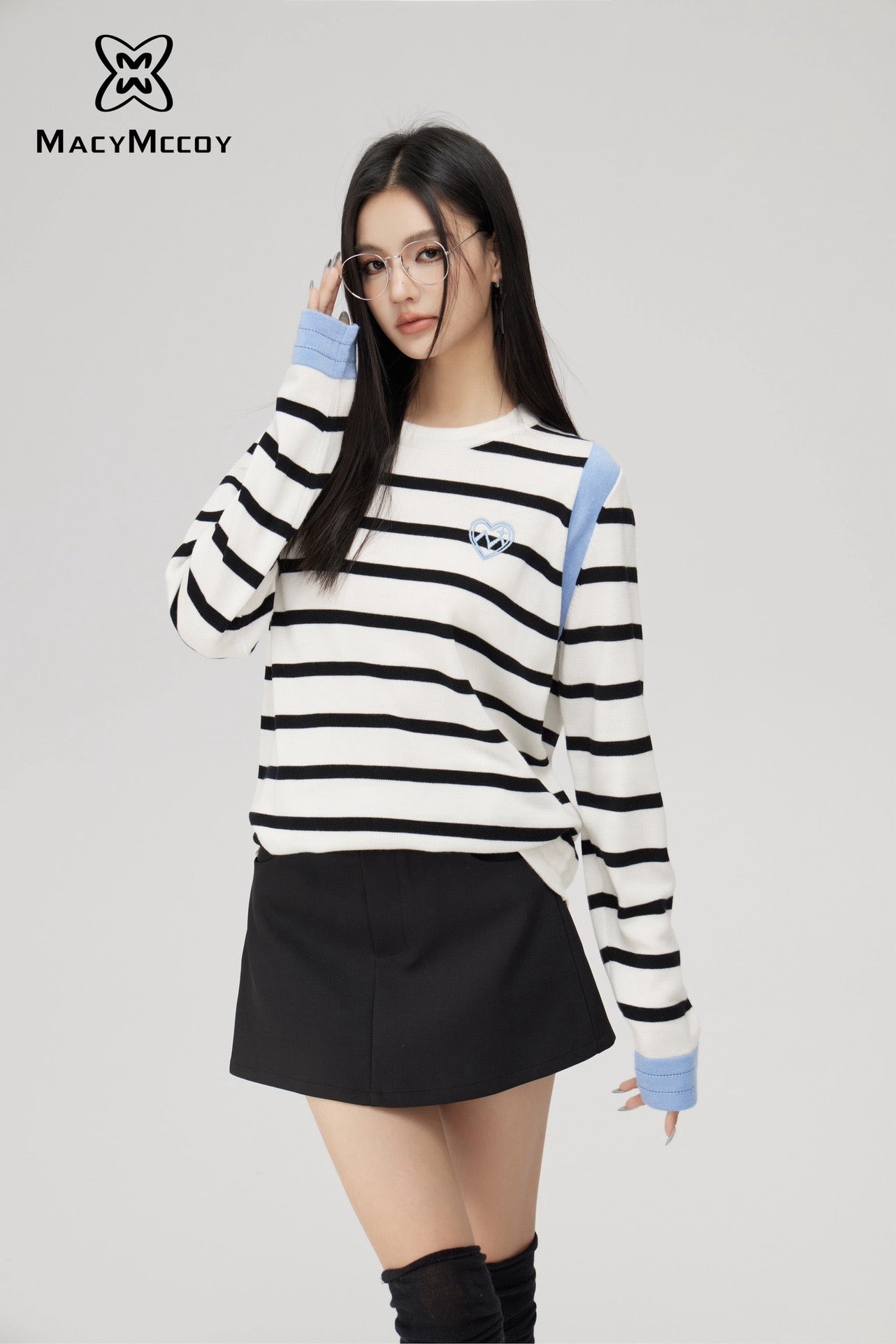 MacyMccoy Two-Tone Striped Sweater