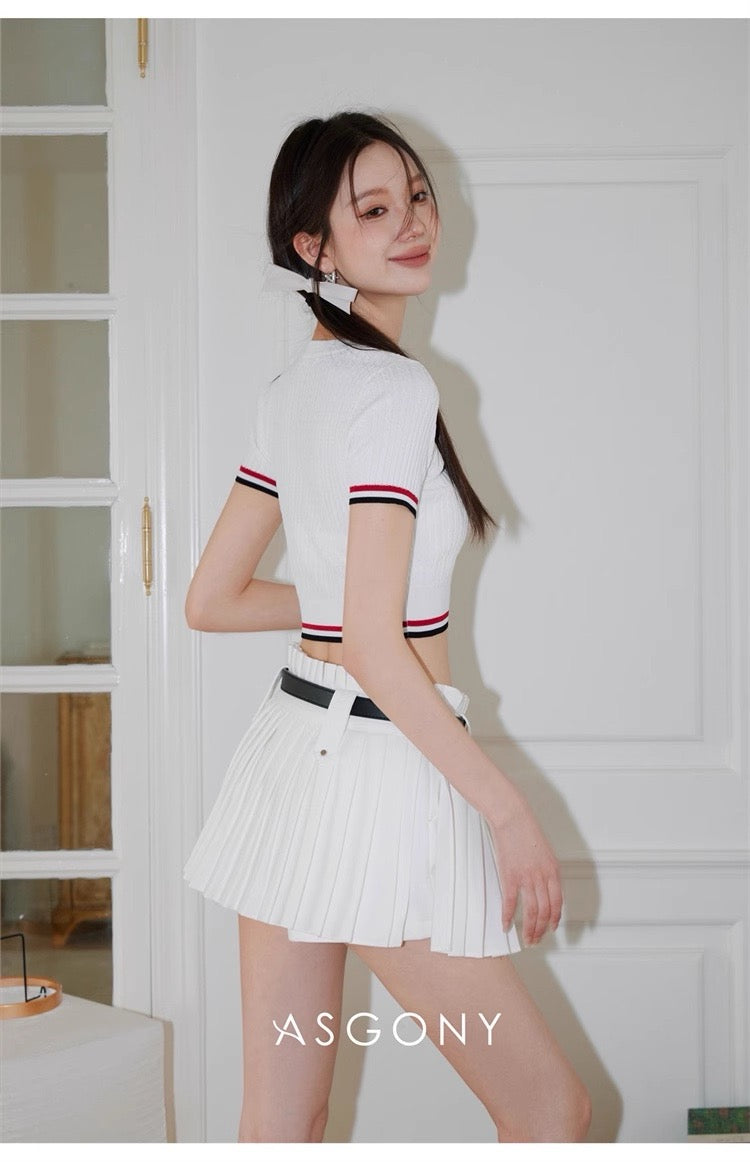 ASGONY Pleated Skirt