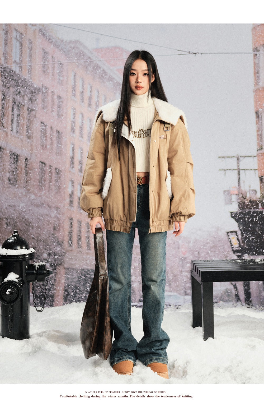 LIILOU Shearling Cotton-Padded Jacket