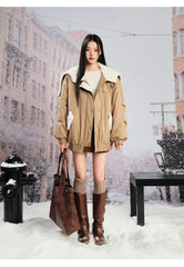 LIILOU Shearling Cotton-Padded Jacket