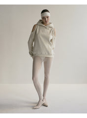 BADBLOOD  Beyond Soft Cutout Hoodie - Cream