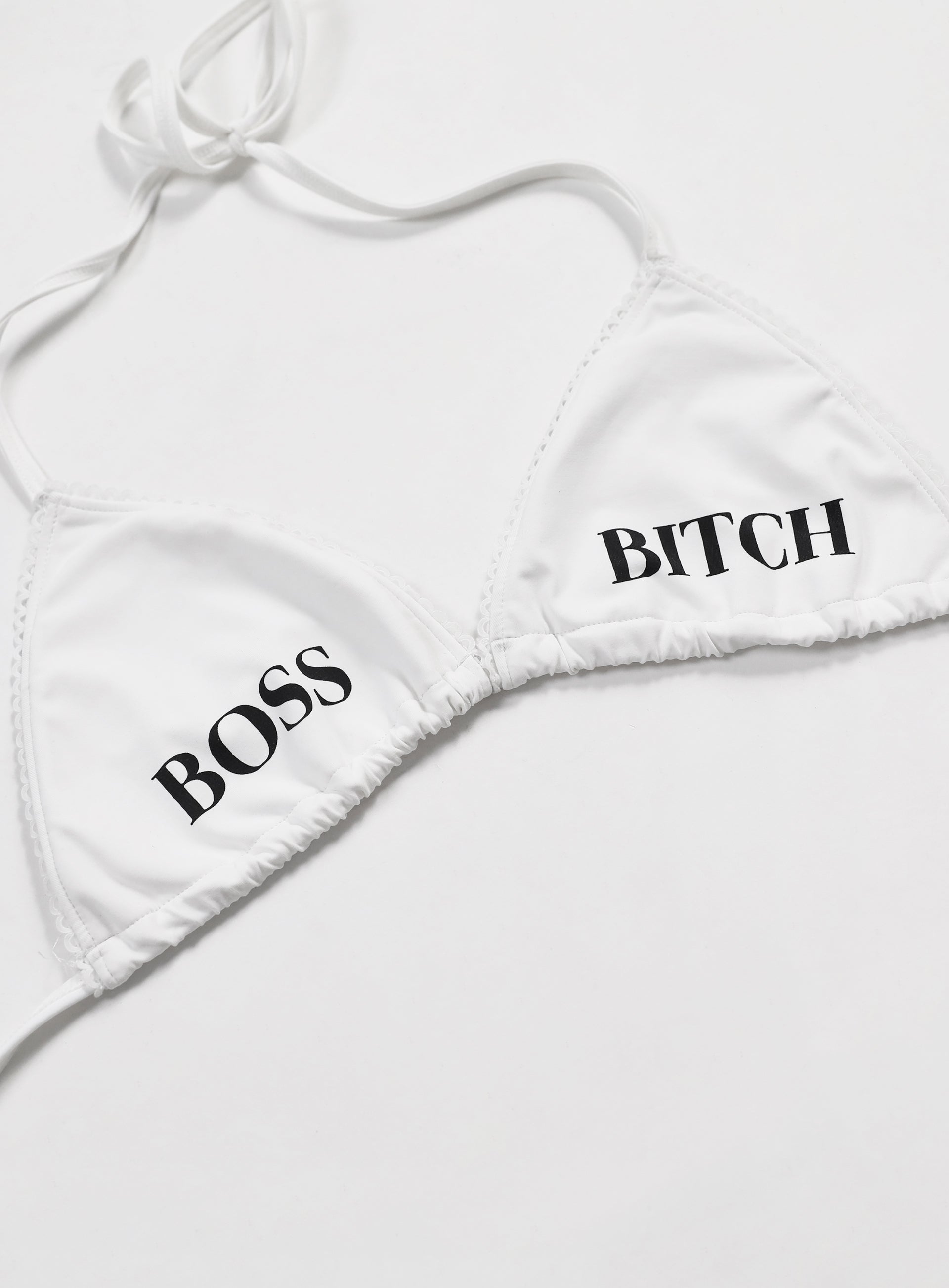 BADBLOOD Boss Mode Bikini Top - White