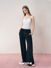 KROCHE Lace Patchwork Leisure Sports Pants