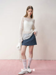 KROCHE Cutout Knit Sweater