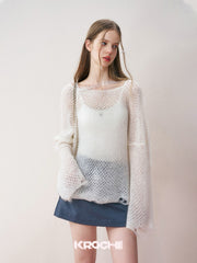 KROCHE Cutout Knit Sweater