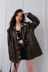 La Freedom Wasteland-style Brown Leather Jacket