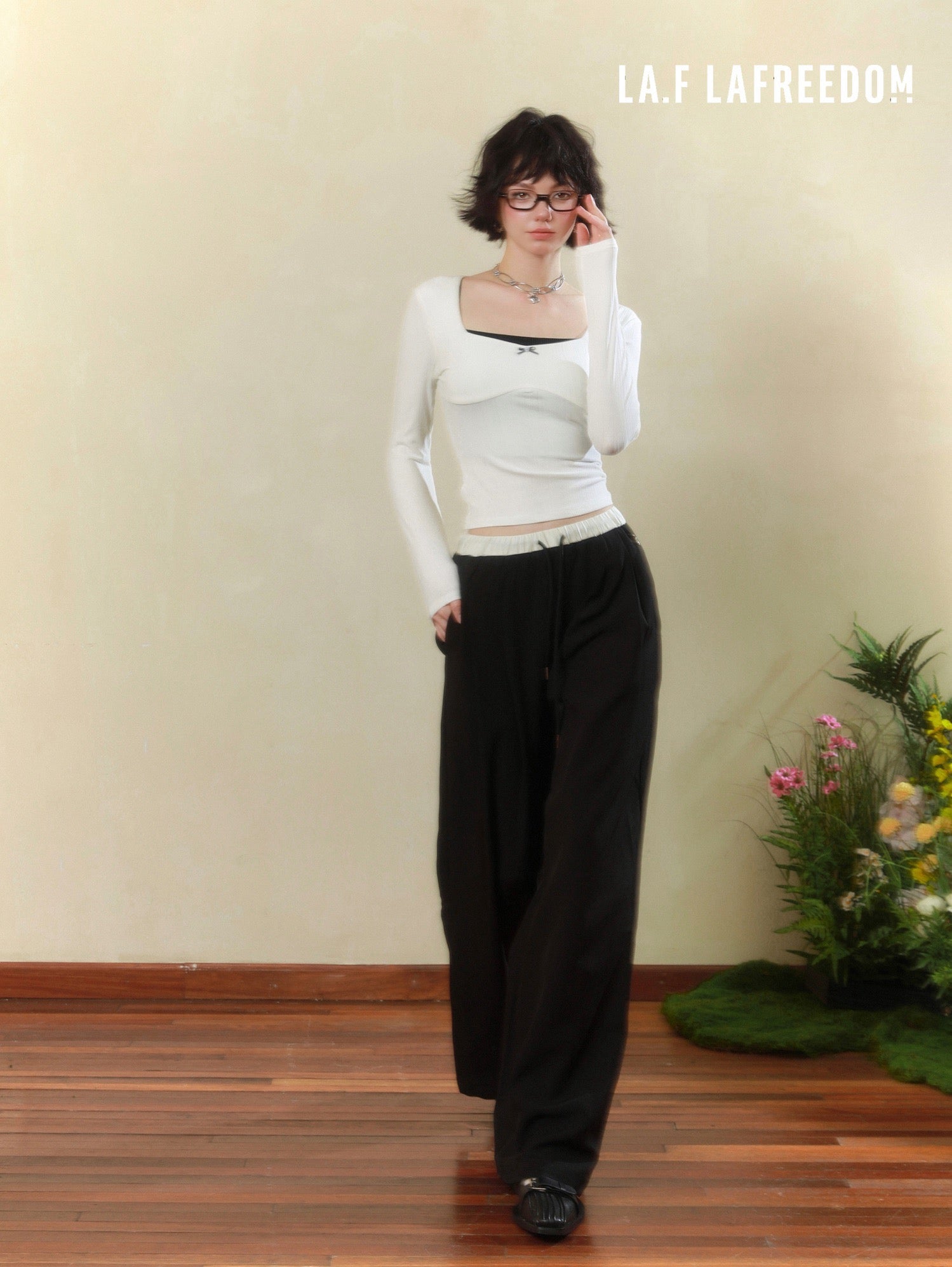 La Freedom Color-blocked casual pants