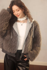 La Freedom  Faux Two-piece Mink Coat