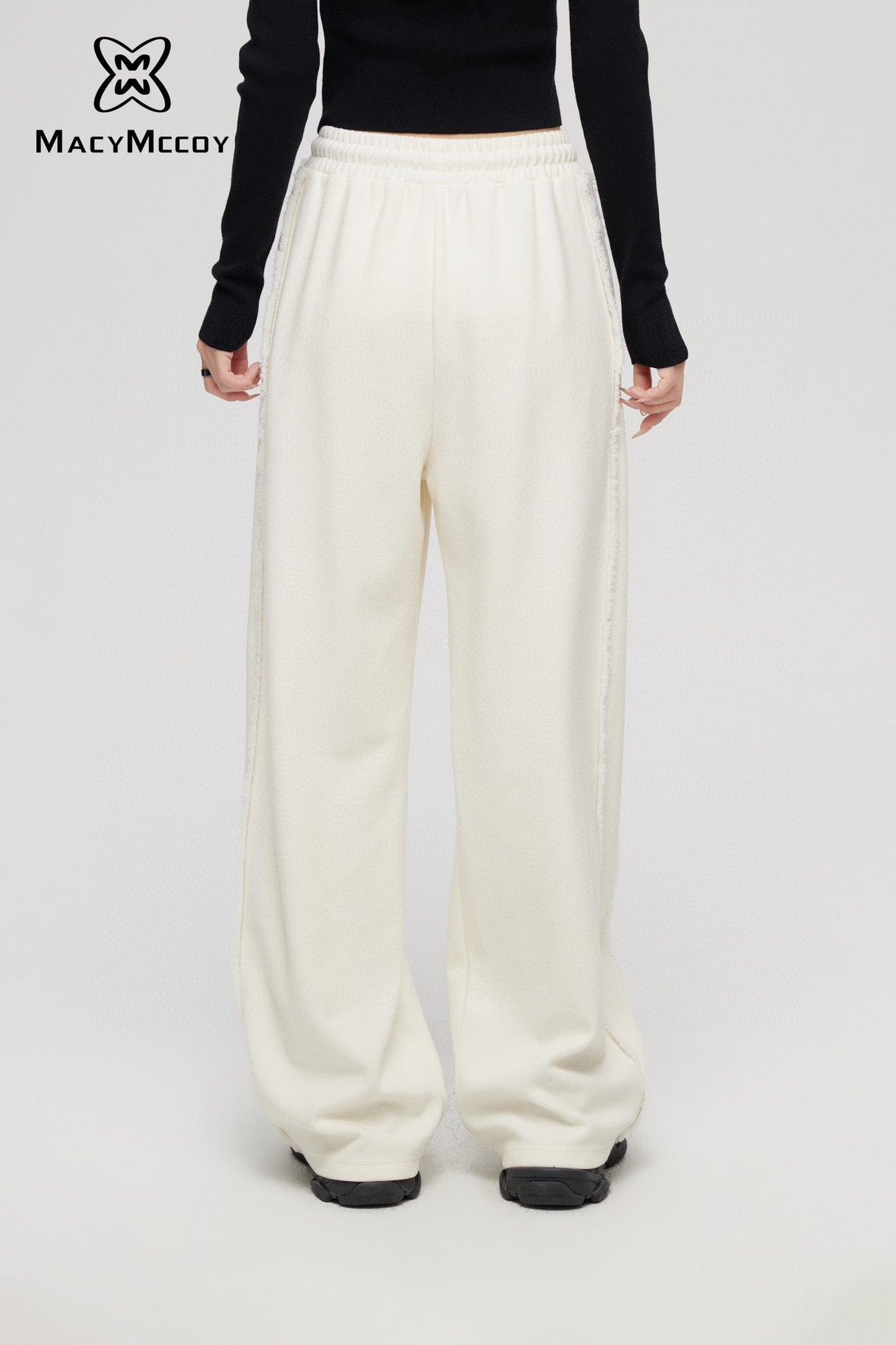 MacyMccoy Wide-Leg Casual Pants - White