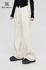 MacyMccoy Wide-Leg Casual Pants - White