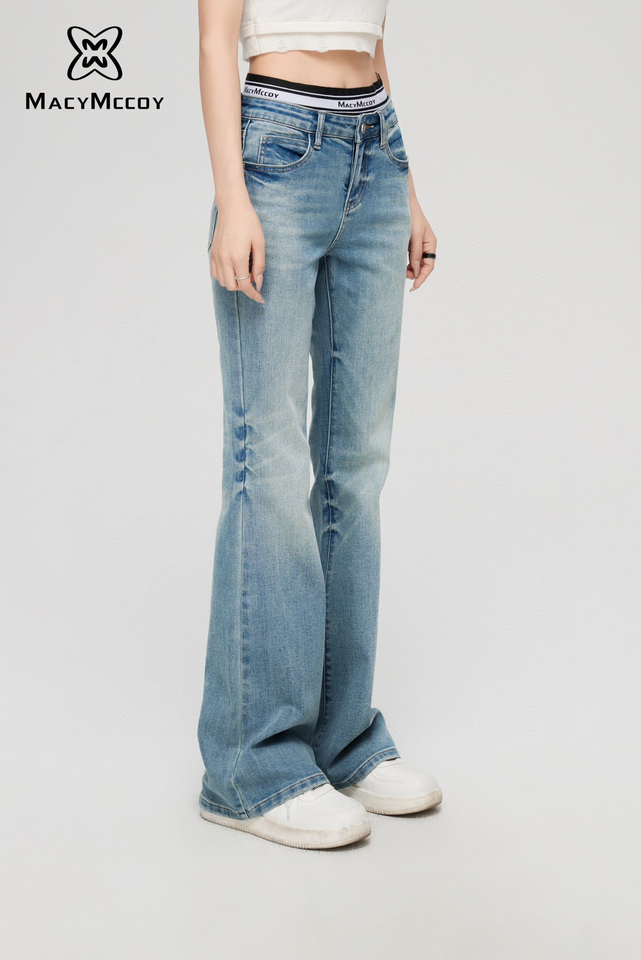 MacyMccoy Faux Two-piece Design Jeans