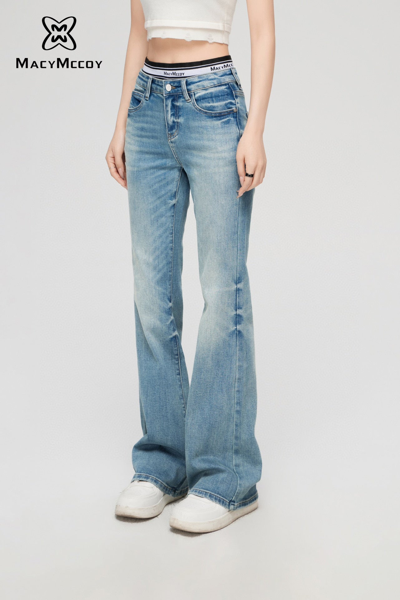 MacyMccoy Faux Two-piece Design Jeans