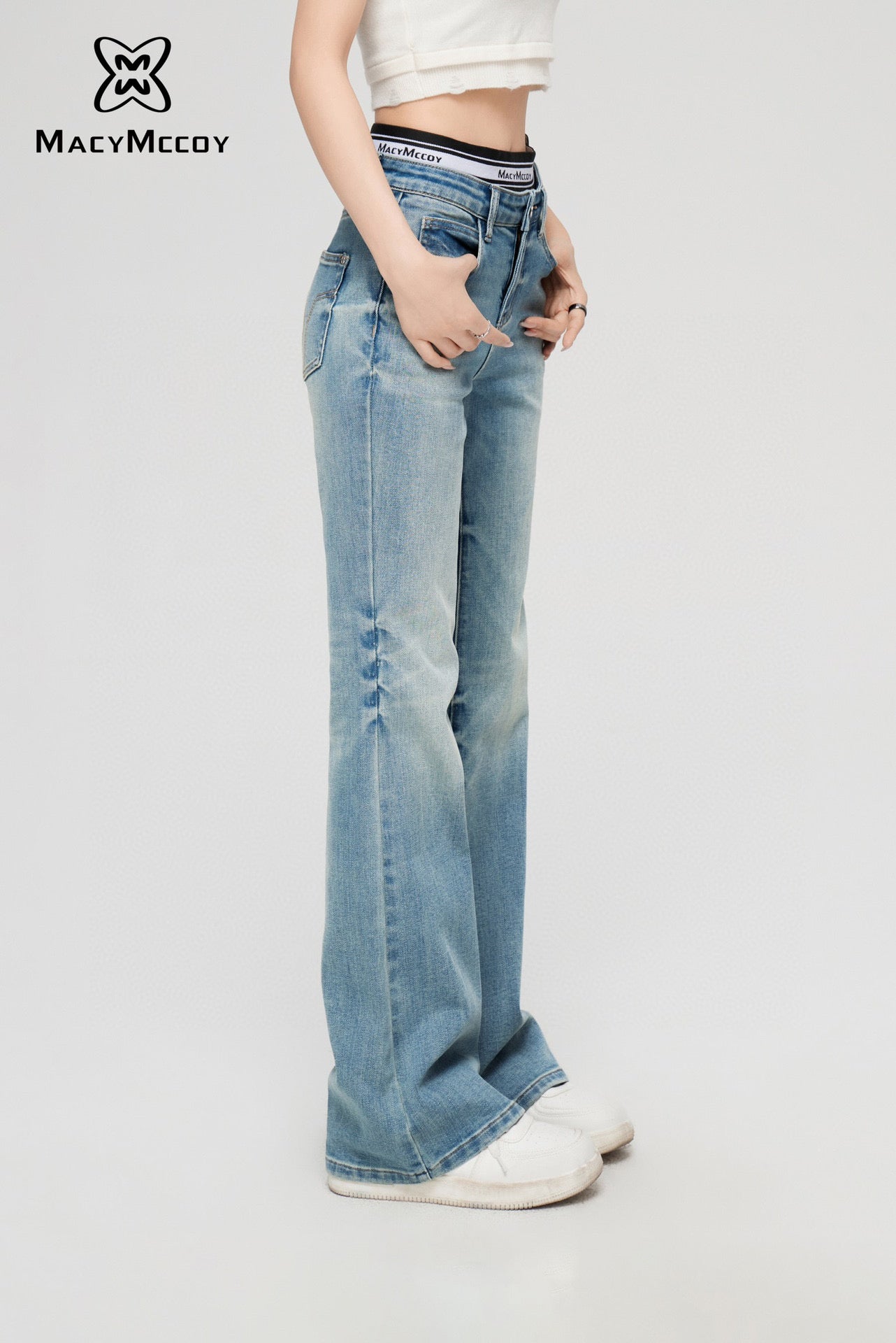 MacyMccoy Faux Two-piece Design Jeans