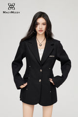 MacyMccoy Belted Blazer Dress