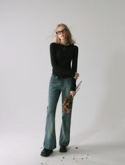 La Freedom Vintage Rose Denim Jeans