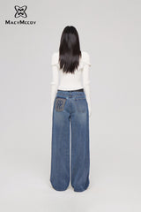 MacyMccoy heart-pocket jeans