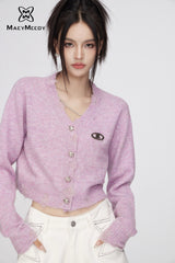 MacyMccoy knit cardigan - Purple