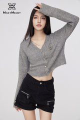 MacyMccoy knit cardigan - Gray