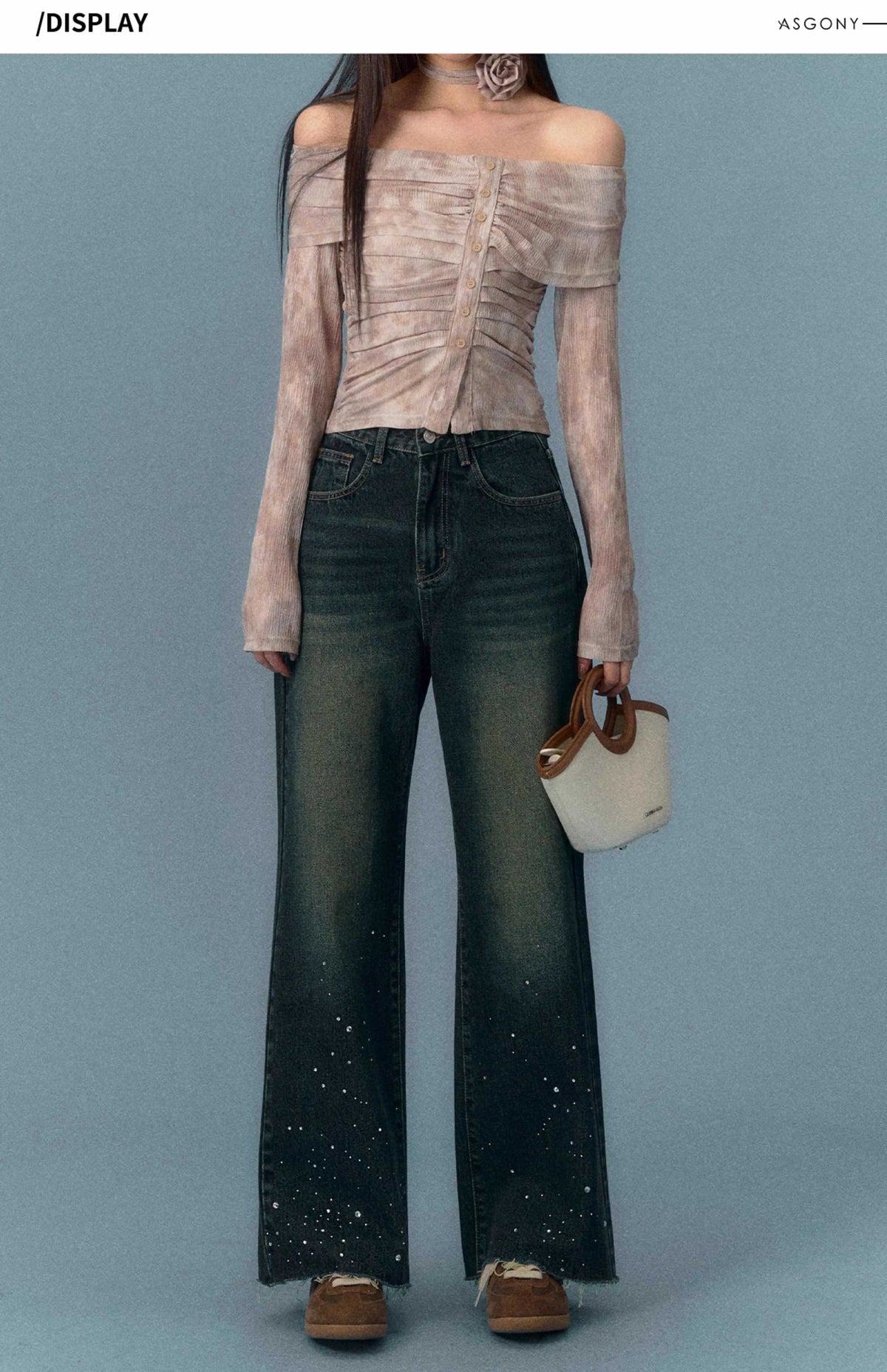 ASGONY Sparkly Jeans