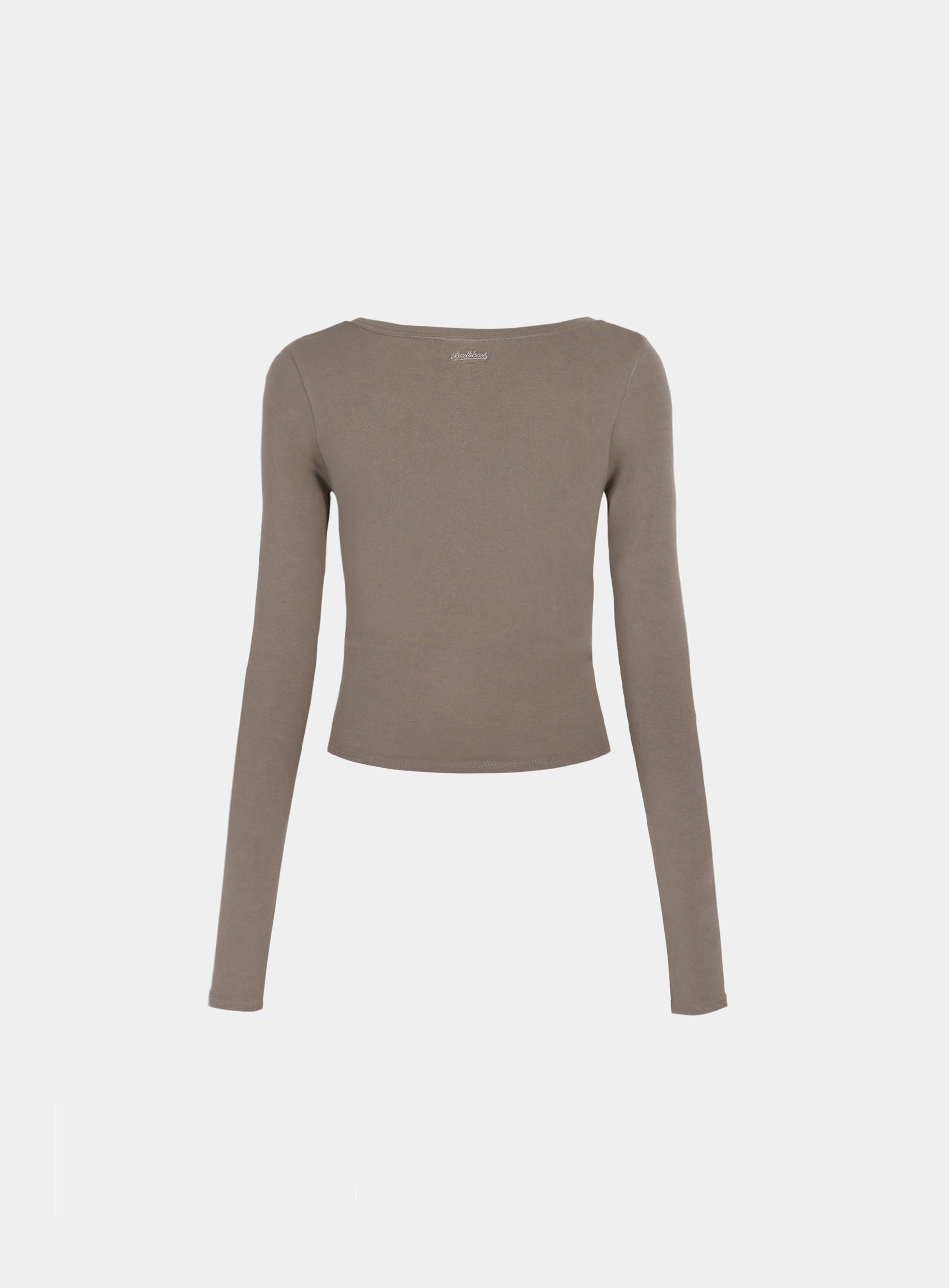 BADBLOOD  Beyond Soft Scoop Neck Long Sleeve - Tobacco