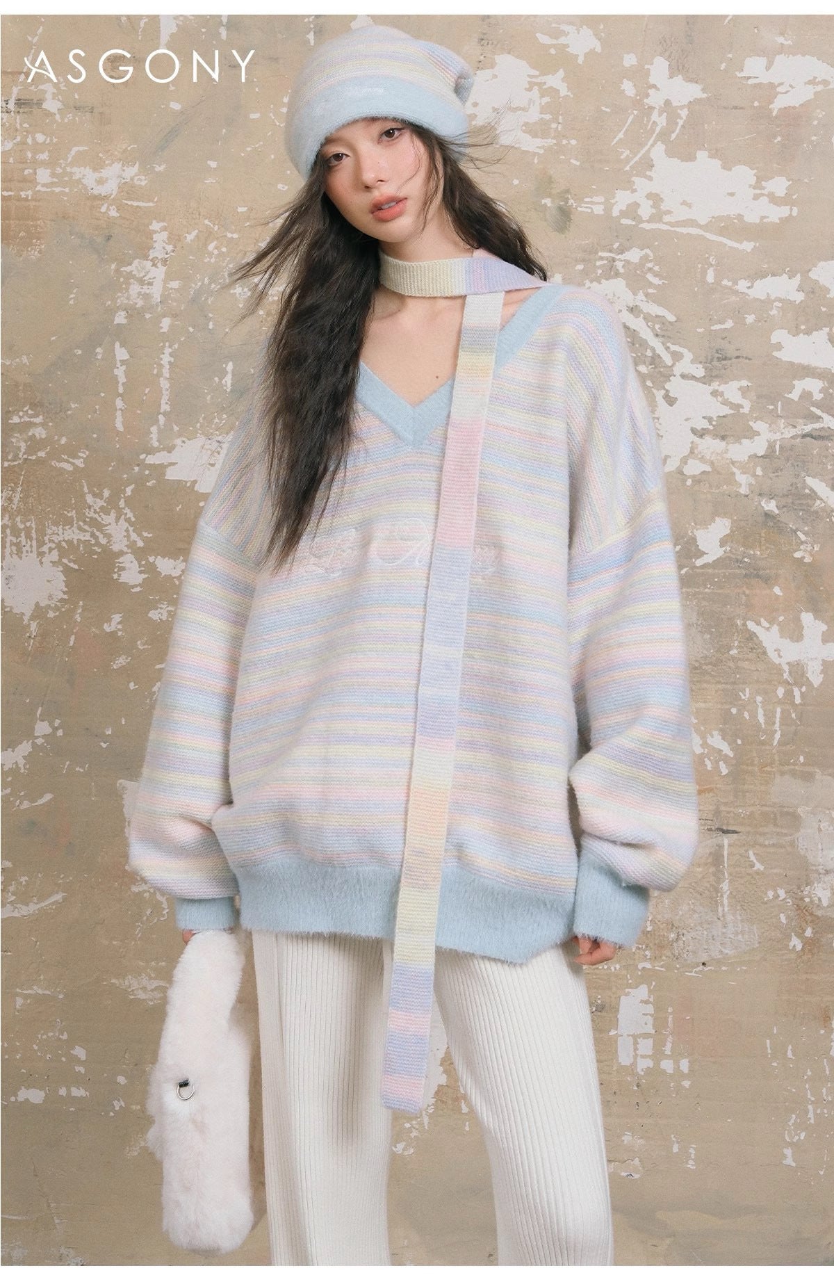 ASGONY Relaxed Knit Sweater