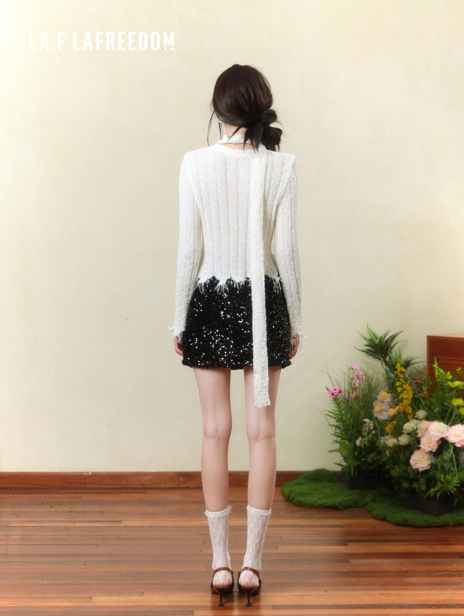 La Freedom Fringe-trimmed Knit Cardigan