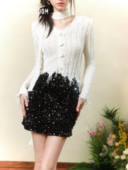 La Freedom Sparkly Skirt - Black