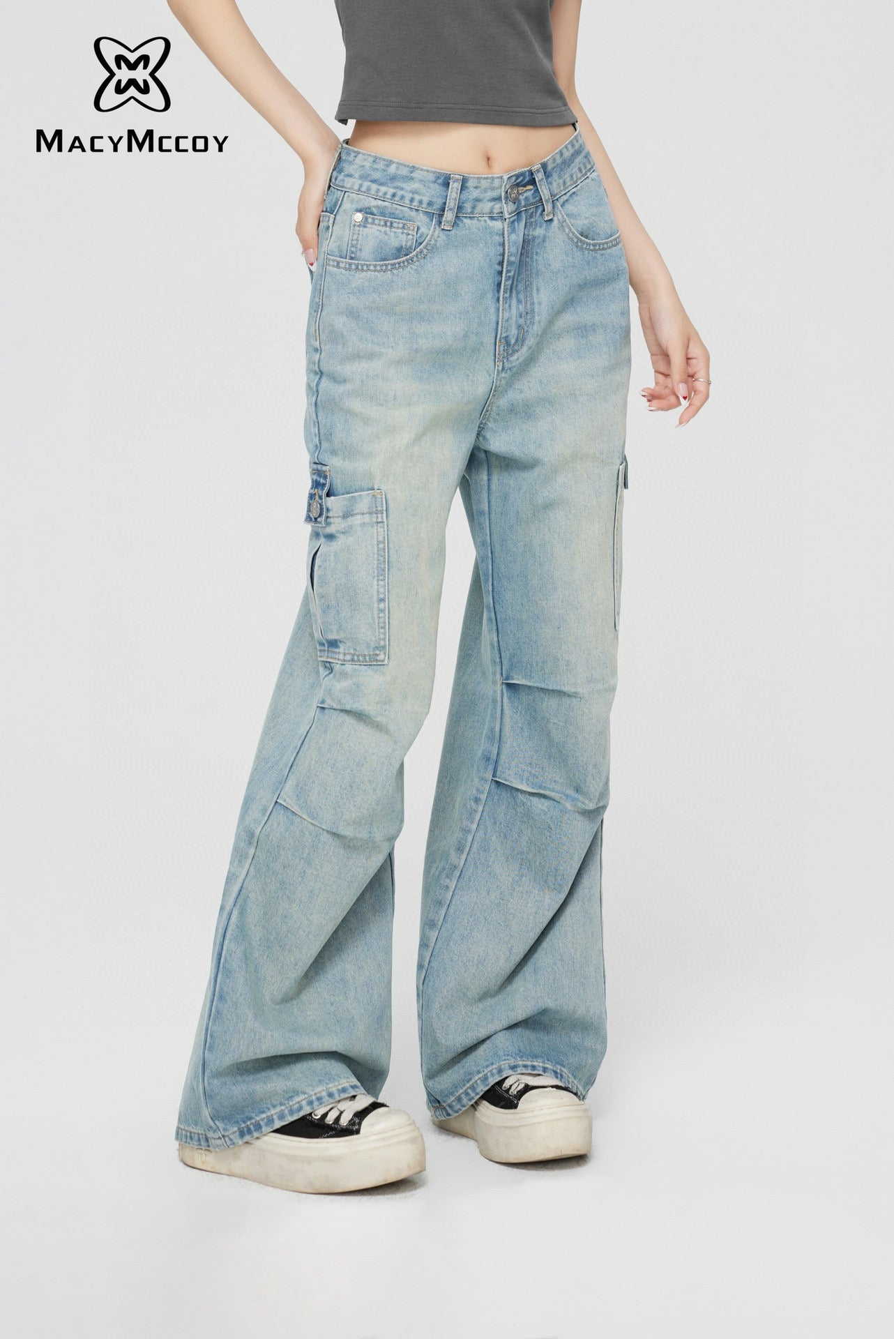 MacyMccoy Wide-Leg Jeans