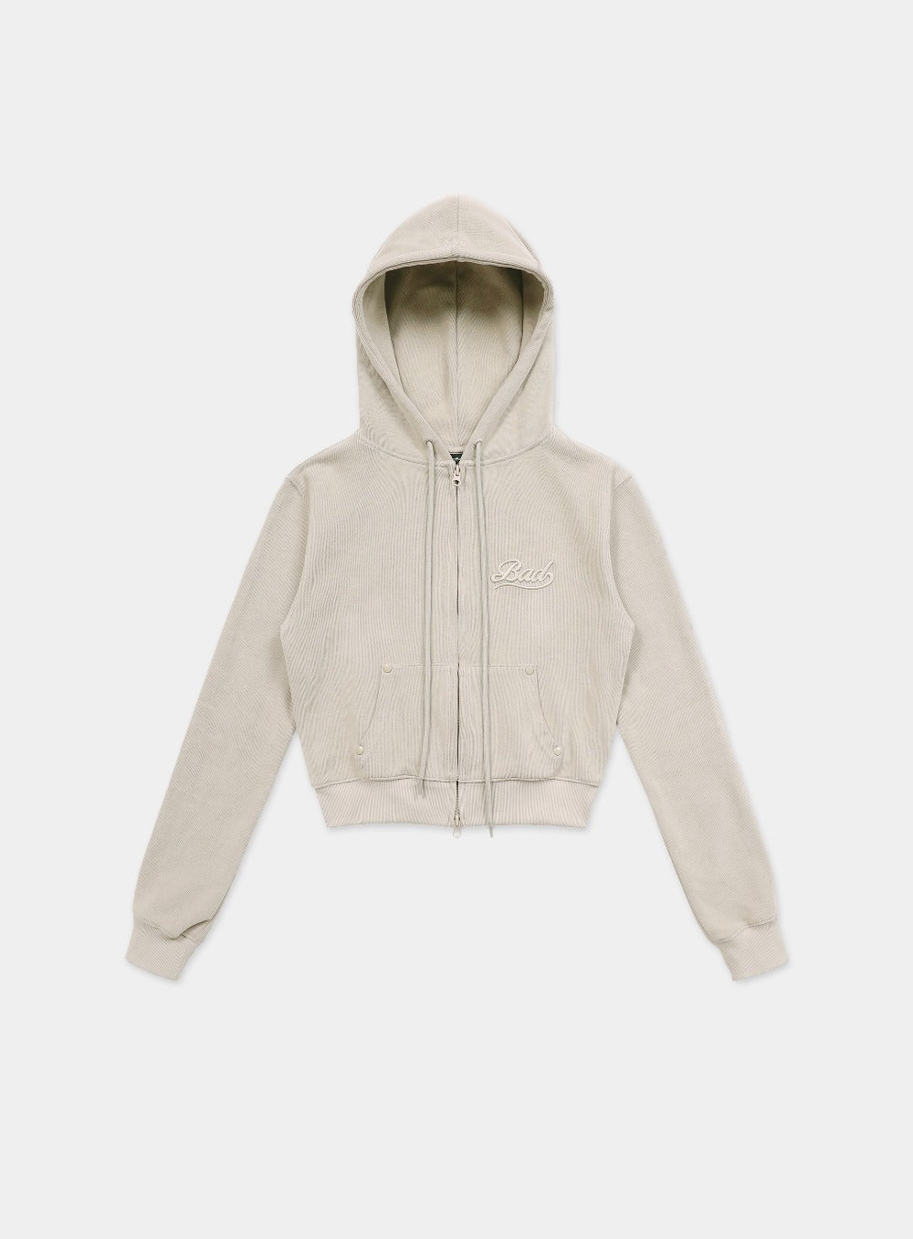 BADBLOOD Beyond Soft Zip-Up Hoodie - Cream