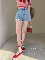 La Freedom Heart Denim Shorts - Denim